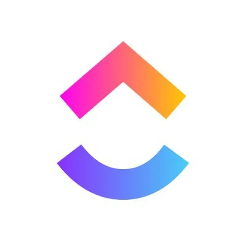 Logo de ClickUp, herramienta de gestión de tareas y productividad