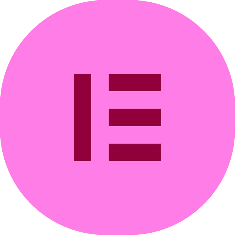 Logo de Elementor, constructor visual para WordPress