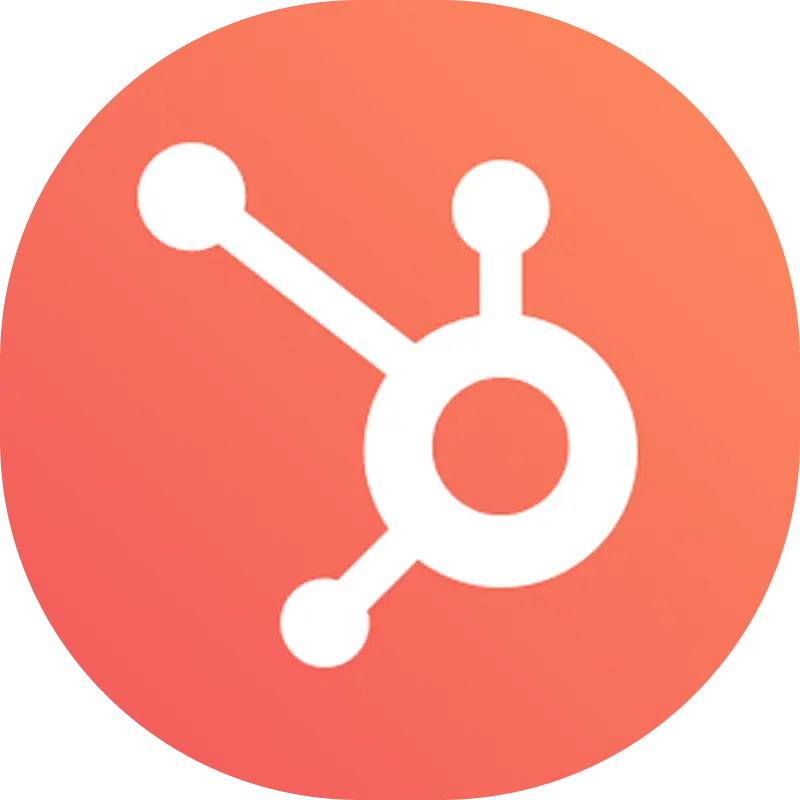 Logo de HubSpot, CRM y automatización de marketing