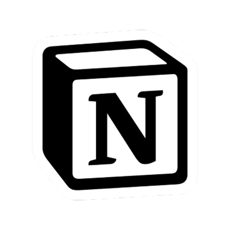 Logo de Notion, plataforma de organización y documentación